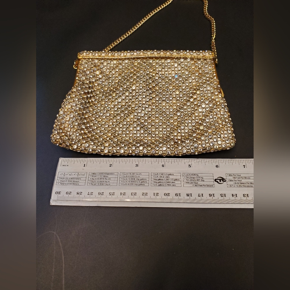 Vintage Birks Rhinestone Evening Purse - Picture 7 of 12